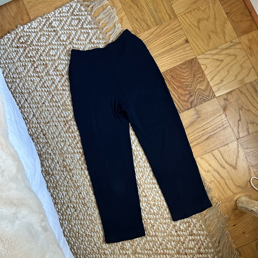 St John Navy Basic Sweater Pants - image 5